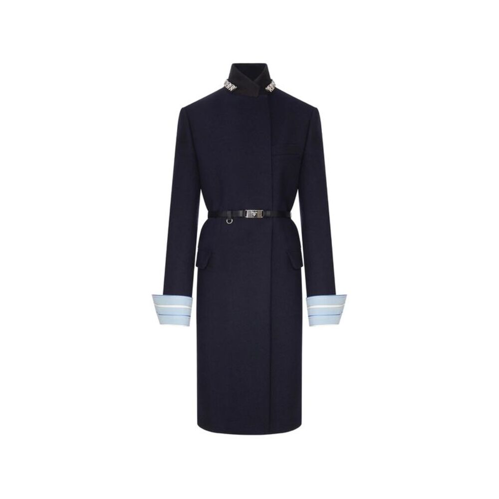 Prada Blue Coats - Single Breasted Coats Women